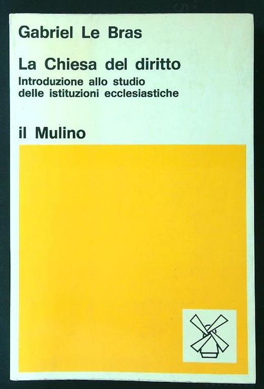 La Chiesa del diritto - Gabriel Le Bras - copertina
