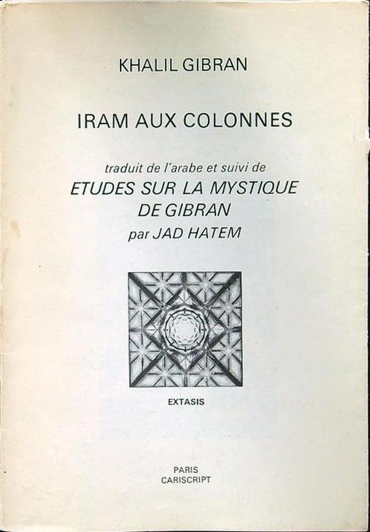 Iram aux colonnes - Khalil Gibran - copertina