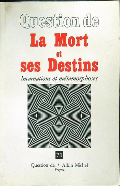 La Mort et ses Destins - copertina