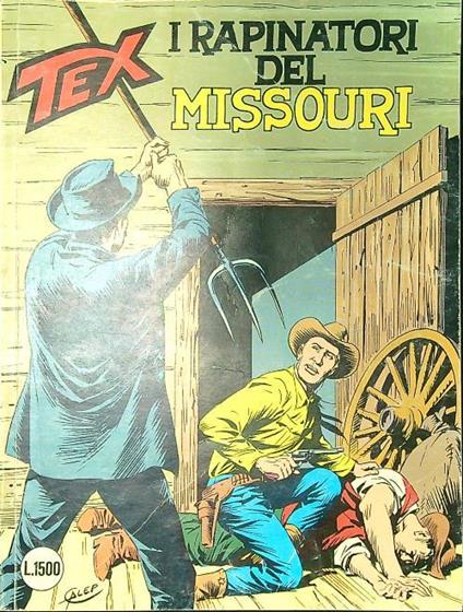 Tex n. 327/gennaio 1988: I rapinatori del Missouri - copertina