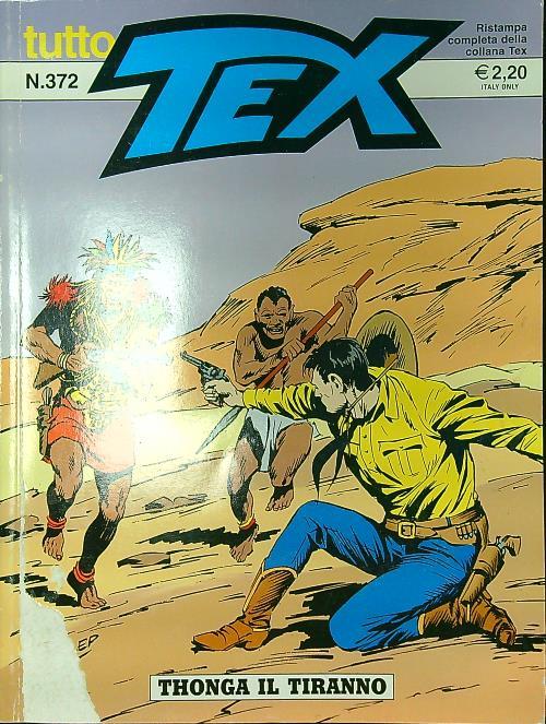 Tutto Tex n. 372/agosto 2002: Thonga il tiranno - copertina