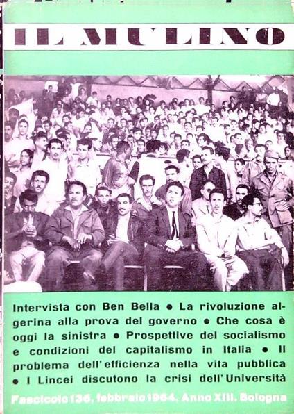 Il Mulino. Fascicolo 136 Anno XIII numero 2/Febbraio 1964 - copertina