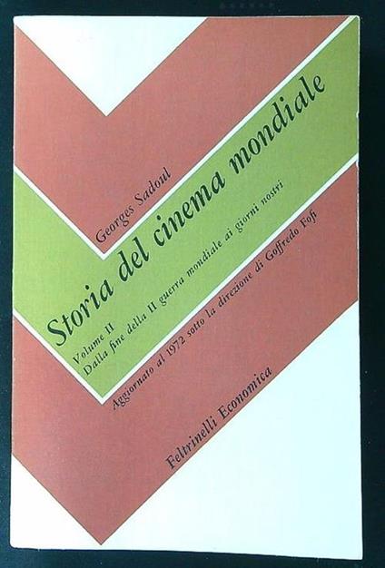 Storia del cinema mondiale vol. II - Georges Sadoul - copertina