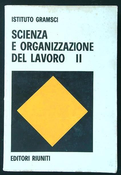 Scienza e organizzazione del lavoro II - copertina