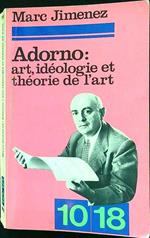 Adorno: Art, Ideologie et Theorie De L'art
