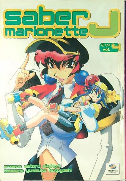 Saber Marionette J 4 - Satoru Akahori - copertina