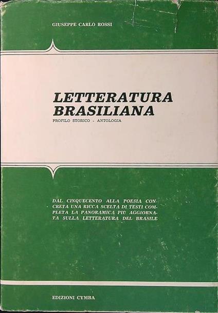 Letteratura brasiliana - Giuseppe Carlo Rossi - copertina
