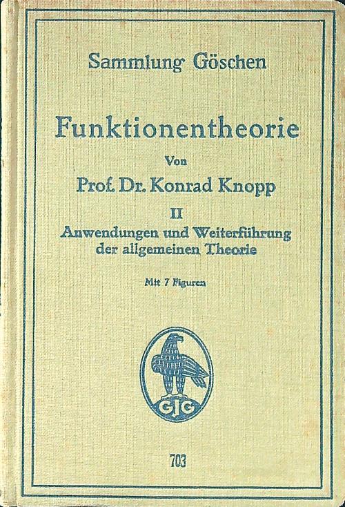 Funktionentheorie II