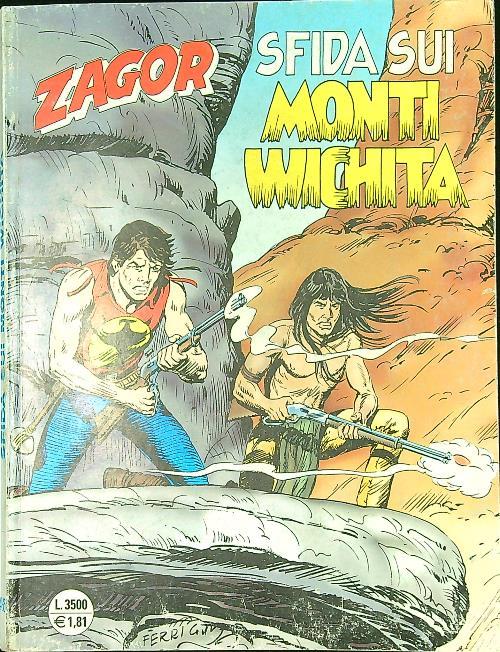 Zagor n. 465/gennaio 2000: Sfida sui monti Wichita - copertina