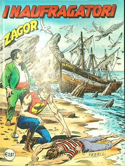 Zagor n. 493/maggio 2002:  I naufragatori - copertina