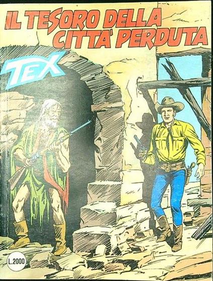 Tex n. 358/1990: Il tesoro della città perduta - Gianluigi Bonelli - copertina