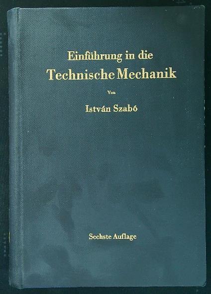 Einfuhrung in die Technische Mechanik - copertina
