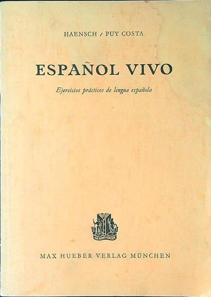 Espanol Vivo - copertina
