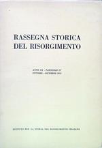 Rassegna storica del Risorgimento - Anno LX Fasc. IV Ottobre Dicembre 1973