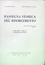 Rassegna storica del Risorgimento - Anno XXIV Fasc. II Febbraio 1937-XV