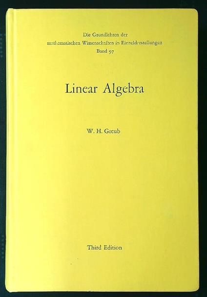Linear Algebra - copertina
