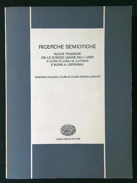 Ricerche semiotiche - Clara Strada Janovic - copertina