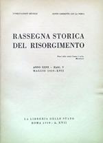 Rassegna storica del Risorgimento - Anno XXVI Fasc. V Maggio 1939-XVII