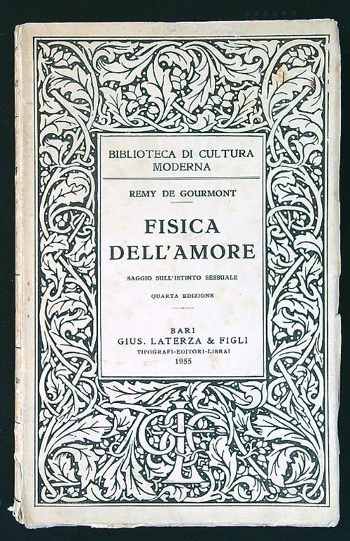 Fisica dell'amore - Rémy de Gourmont - copertina
