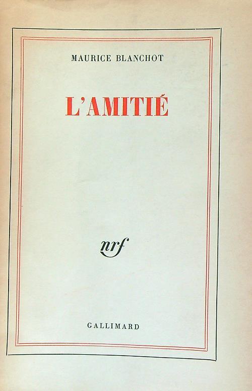 L' amitiè