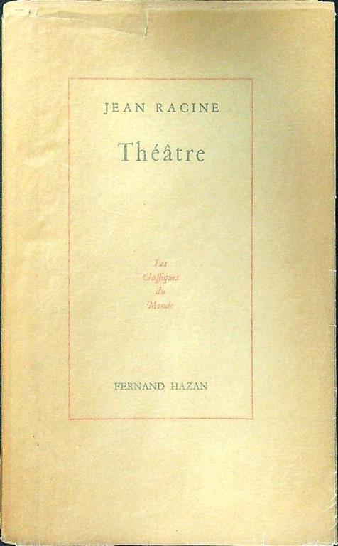Theatre - Jean Racine - copertina