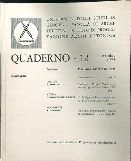 Quaderno n.12 - copertina