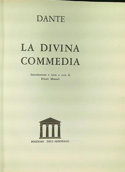 La Divina Commedia - Dante Alighieri - copertina