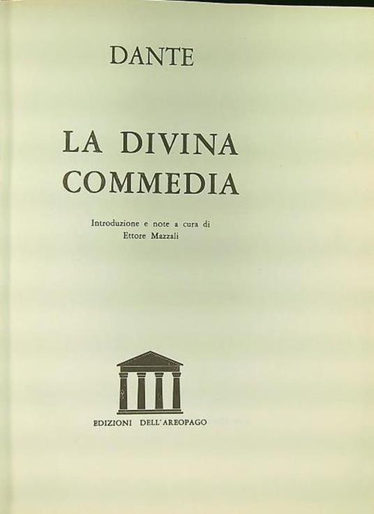 La Divina Commedia - Dante Alighieri - copertina