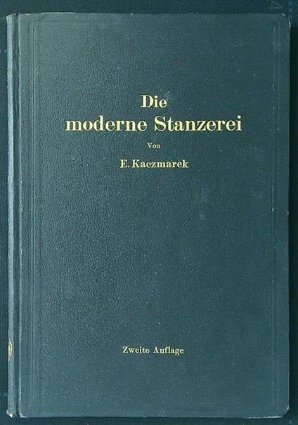Die moderne Stanzerei - copertina