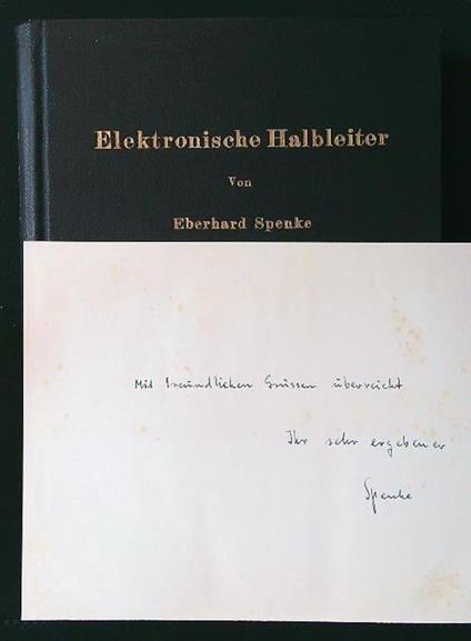 Elektronische Halbleiter mit Widmung des Autors - copertina