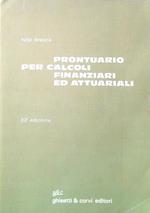 Prontuario per calcoli finanziari ed attuariali