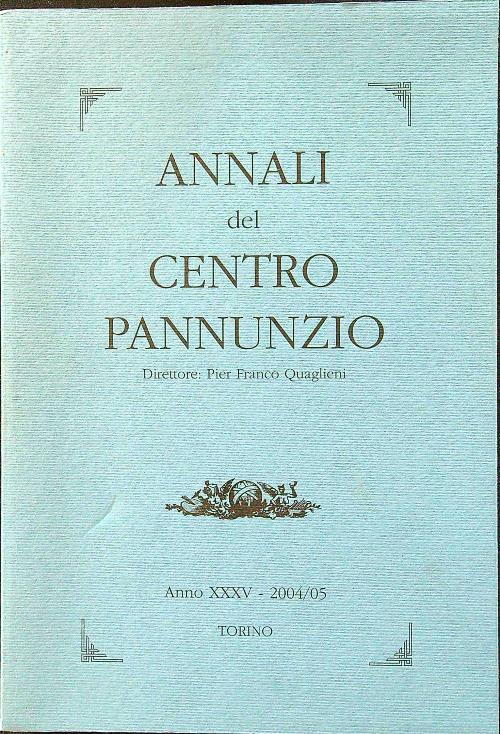 Annali del centro Pannunzio anno XXXV - 2004/05