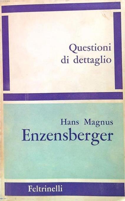 Questioni di dettaglio - copertina