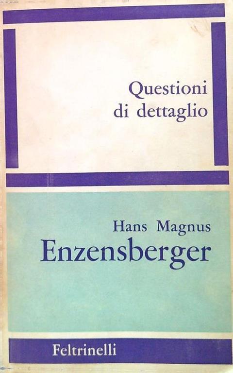 Questioni di dettaglio - copertina