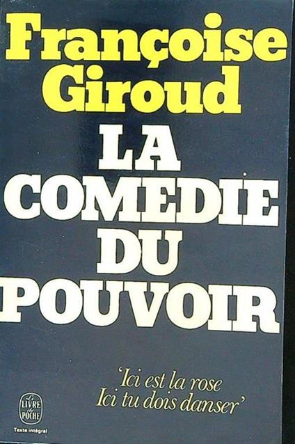 La comedie du pouvoir - copertina