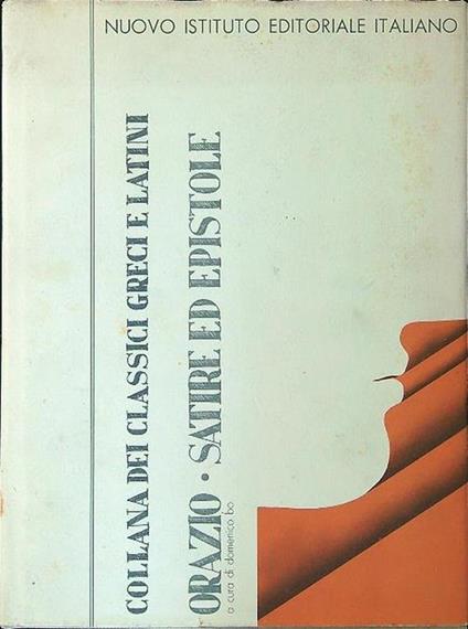 Satire ed epistole - Q. Flacco Orazio - copertina