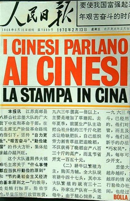 I cinesi parlano ai cinesi - copertina