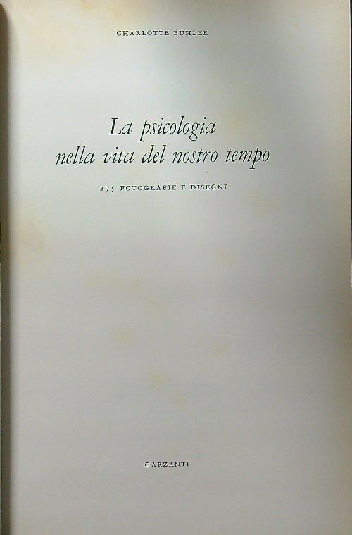 La psicologia nella vita del nostro tempo
