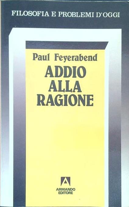 Addio alla ragione - copertina