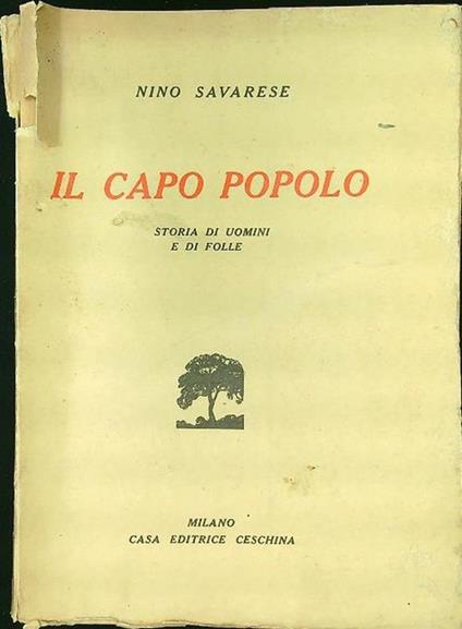 Il capo popolo - copertina