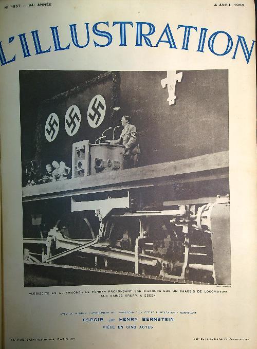 L' Illustration. Rilegatura succ., N. dal 4857 a 4869 (4 Apr 1936 / 27 Giu 1936)