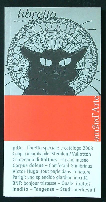 Pagine d'Arte Libretto n. 12/2008 - copertina