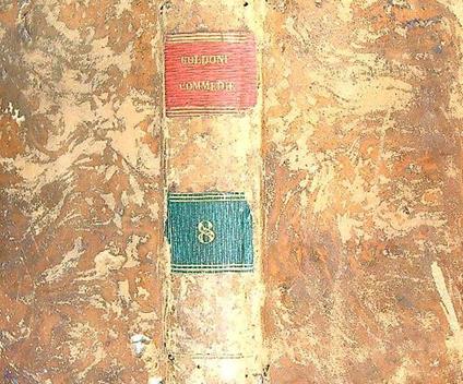 Raccolta delle commedie vol VIII - Carlo Goldoni - copertina