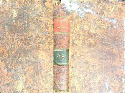 Raccolta completa delle commedie vol 28 - Carlo Goldoni - copertina