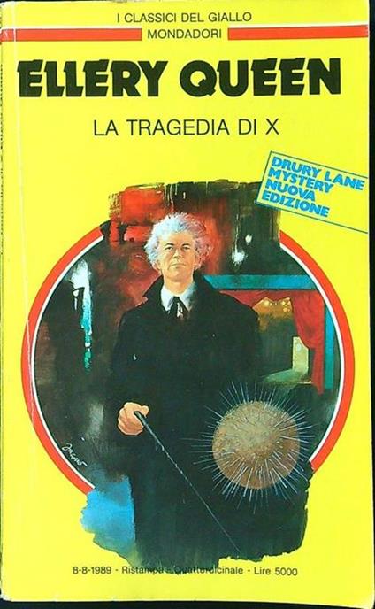 La tragedia di X - Ellery Queen - copertina