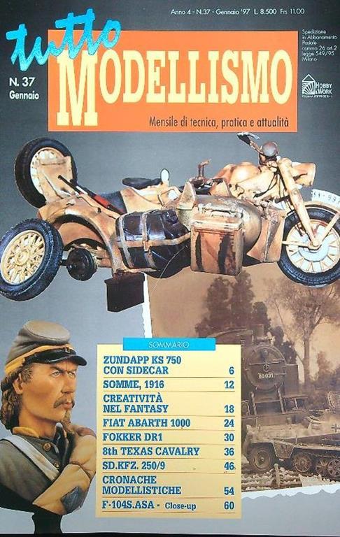 Tutto modellismo 37/gennaio 97 - copertina