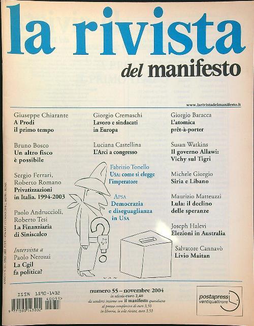 La rivista del Manifesto n. 55/Novembre 2004