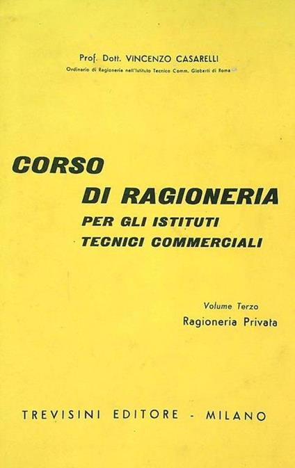 Corso di Ragioneria. Volume terzo - copertina