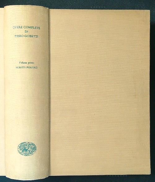 Scritti politici vol. I