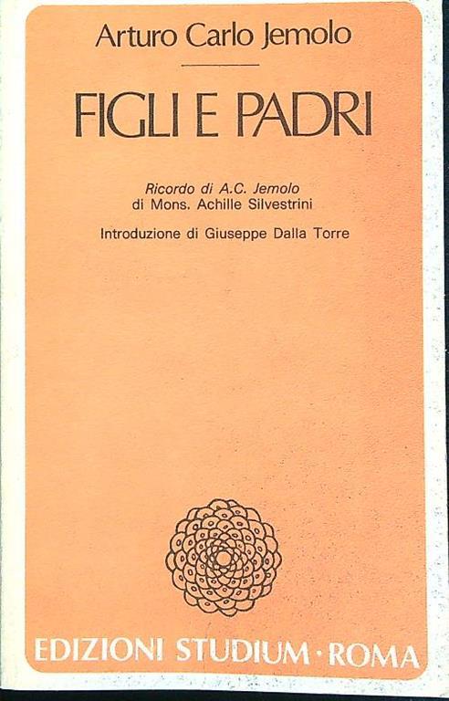 Figli e padri - Arturo Carlo Jemolo - copertina